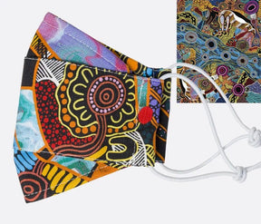 Alperstein Designs Aboriginal Art reusable Face masks