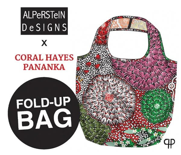 Alperstein Designs Coral Hayes Fold Up Shopping Bag