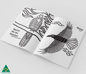 Alperstein Designs Dancing Wombat colouring book
