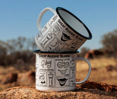 Alperstein DesignsAlperstein Designs Great Aussie Slang Enamel Mug #same day gift delivery melbourne#