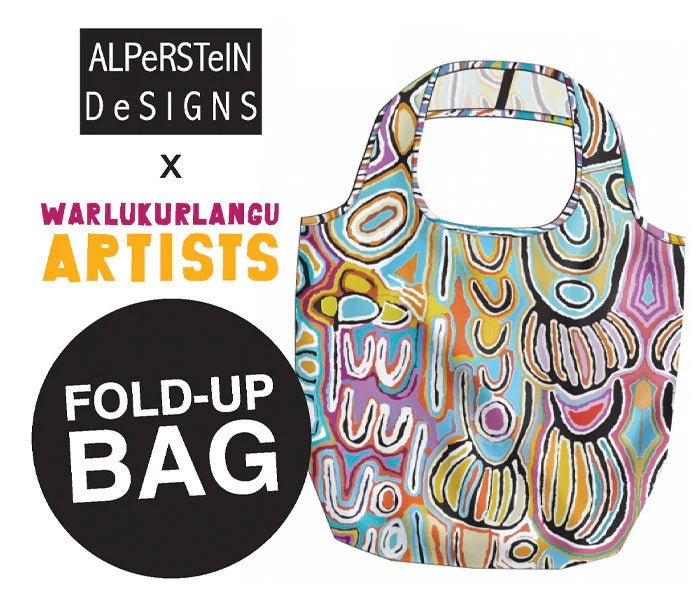 Alperstein DesignsAlperstein Designs Judy Watson JU Fold Up Shopping Bag #same day gift delivery melbourne#