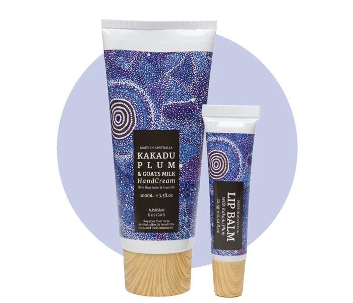 Alperstein Designs Kakadu Plum Hand Cream & Lip Balm Set