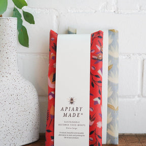 Apiary Made Sustainable Beeswax Food Wraps Extra Large