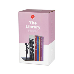 Balvi The Library Decorative Metal Bookend Product Retail Packaging Box.