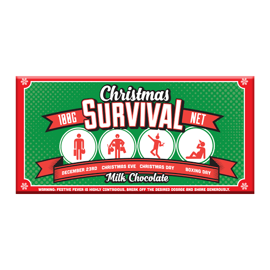 BellaBerryBellaberry Christmas Survival Milk Chocolate #same day gift delivery melbourne#
