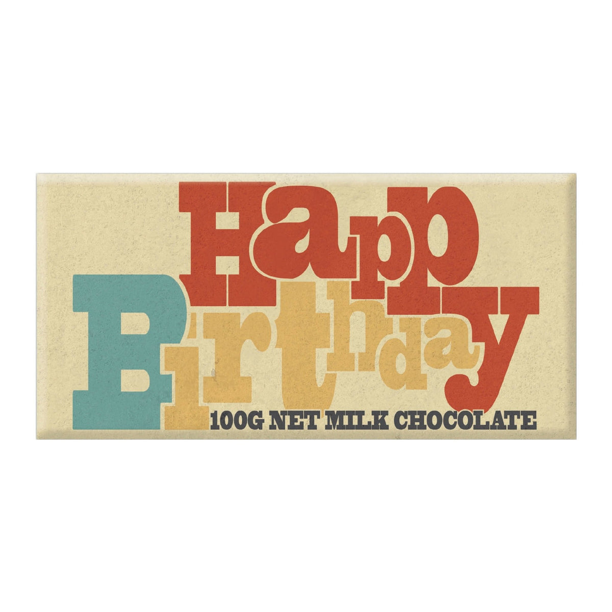 BellaBerryBellaberry Happy Birthday Retro Milk Chocolate #same day gift delivery melbourne#