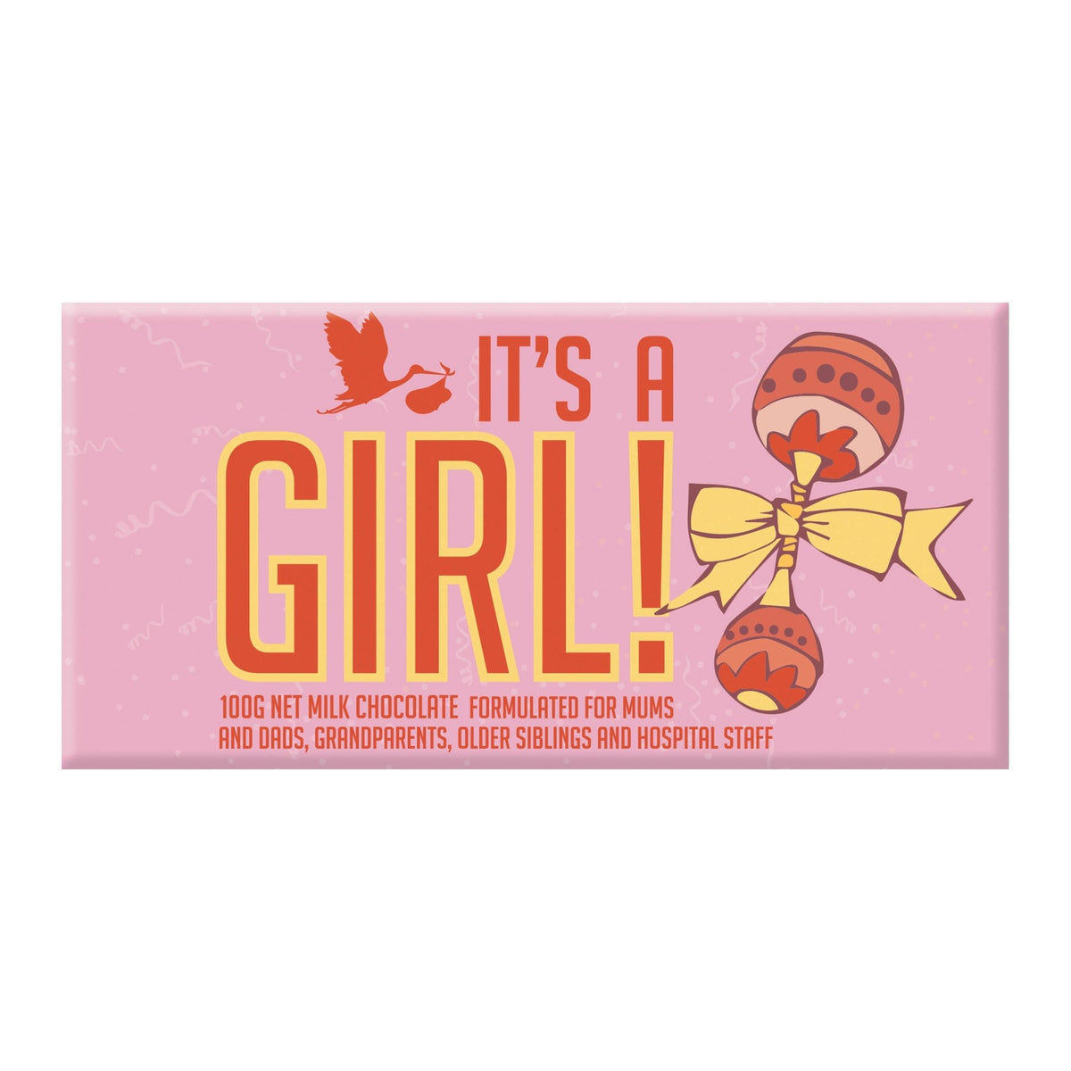 BellaBerryBellaberry It's A Girl Milk Chocolate #same day gift delivery melbourne#