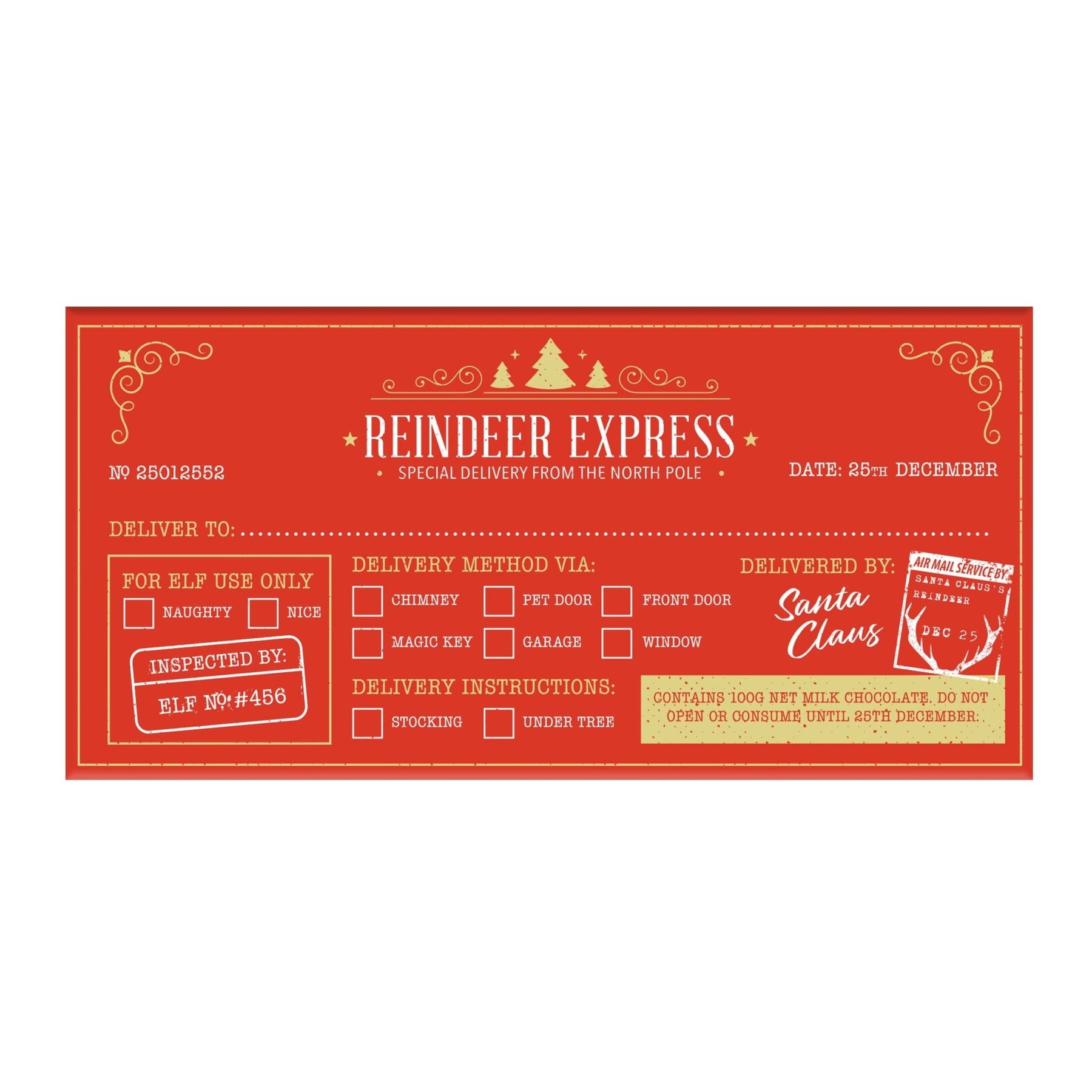 Bellaberry Reindeer Express Milk Chocolate