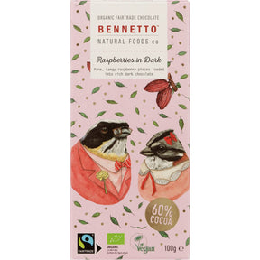 Bennetto Organic Dark Chocolate Raspberries