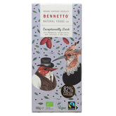 BennettosOrganic Dark Chocolate Exceptionally Dark 100g #same day gift delivery melbourne#
