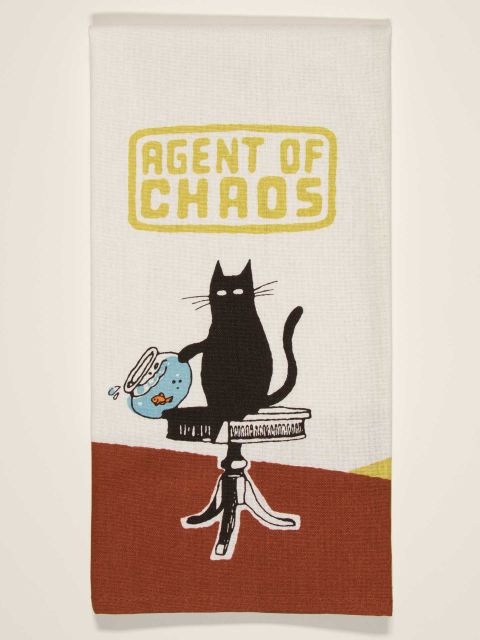 Blue QBlue Q Agent Of Chaos Tea Towel #same day gift delivery melbourne#