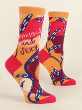 Blue QBlue Q Anxious and Sexy Women's Crew socks #same day gift delivery melbourne#