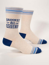 Blue QBlue Q Baddest of Asses Men's socks #same day gift delivery melbourne#