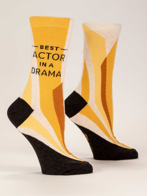Blue QBlue Q Best Actor in a Drama Women's Crew Socks #same day gift delivery melbourne#