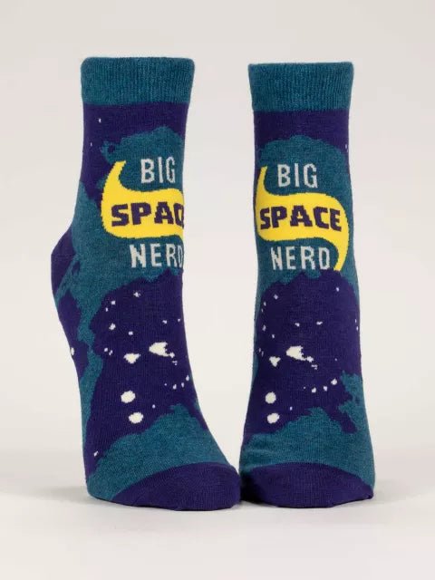 Blue QBlue Q Big Space Nerd Ankle Socks #same day gift delivery melbourne#