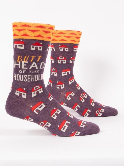 Blue QBlue Q Butthead of the Household Men's socks #same day gift delivery melbourne#