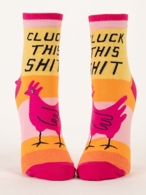 Blue QBlue Q Cluck This Shit Women's Ankle Socks #same day gift delivery melbourne#