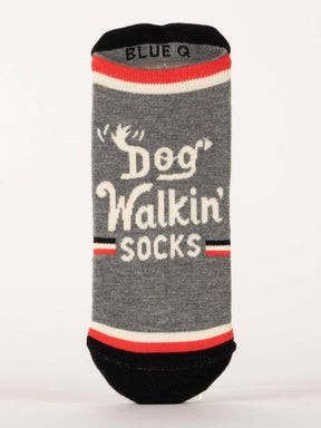 Blue Q Dog Walkin' Sneaker Socks