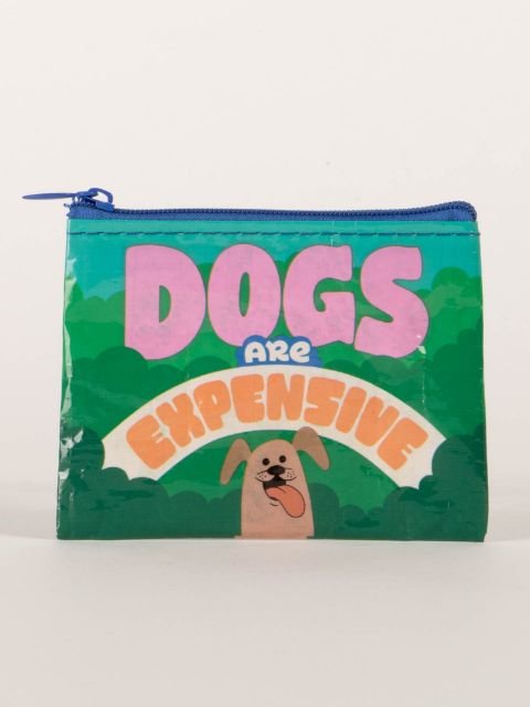 Blue QBlue Q Dogs are Expensive Coin Purse #same day gift delivery melbourne#