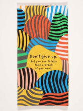 Blue QBlue Q Don't Give Up Tea Towel #same day gift delivery melbourne#