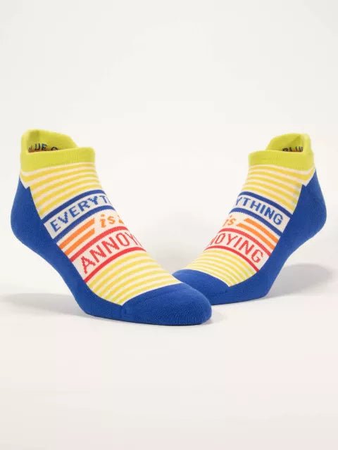 Blue QBlue Q Everything is Annoying Sneaker Socks #same day gift delivery melbourne#