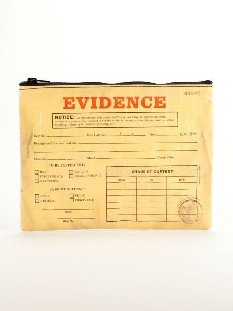 Blue QBlue Q Evidence Zipper Pouch #same day gift delivery melbourne#