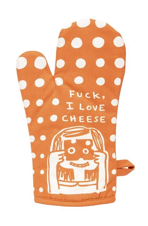 Blue QBlue Q Fuck I Love Cheese Oven Mitt #same day gift delivery melbourne#