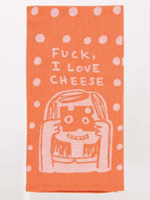 Blue QBlue Q Fuck I Love Cheese Tea Towel #same day gift delivery melbourne#
