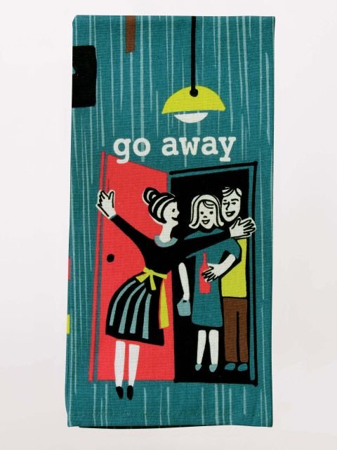 Blue QBlue Q Go Away Tea Towel #same day gift delivery melbourne#