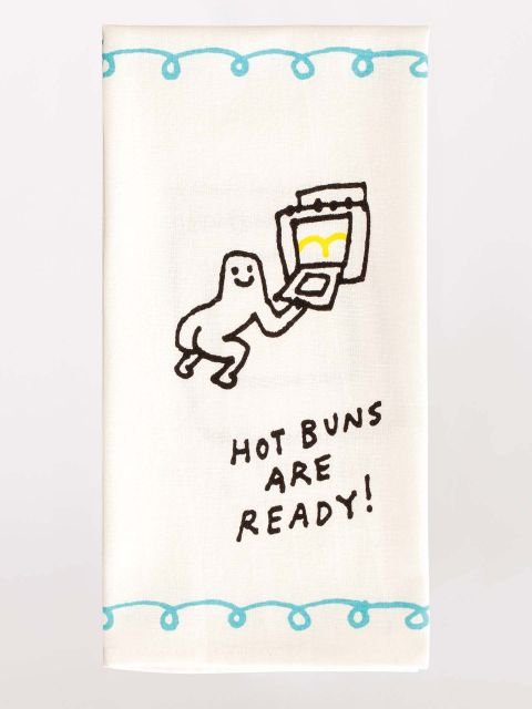 Blue Q Hot Buns are Ready Tea Towel