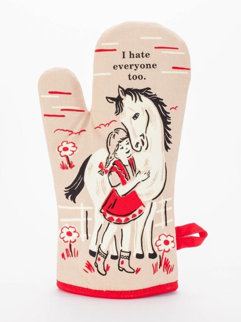 Blue QBlue Q I Hate Everyone Too Oven Mitt #same day gift delivery melbourne#