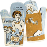 Blue QBlue Q I Love My Asshole Kids Oven Mitt #same day gift delivery melbourne#