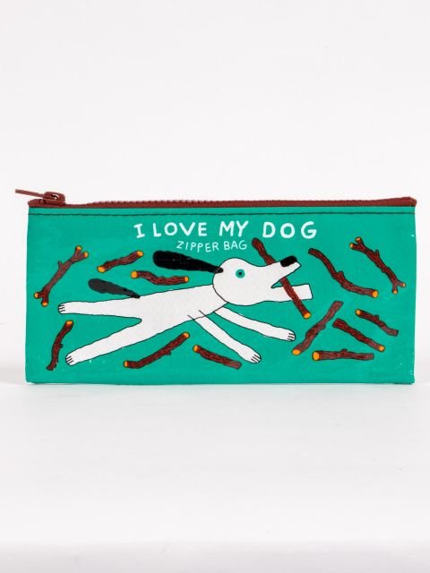 Blue QBlue Q I Love My Dog Pencil Case #same day gift delivery melbourne#