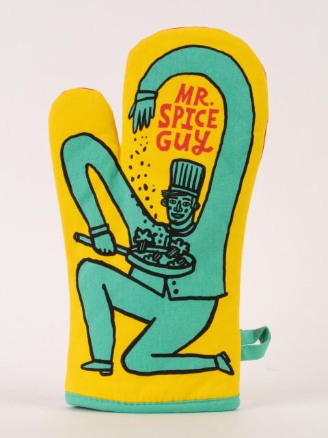 Blue QBlue Q Mr. Spice Guy Oven Mitt #same day gift delivery melbourne#
