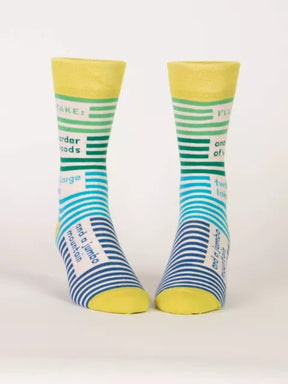 Blue Q One Order of Woods Men's Socks