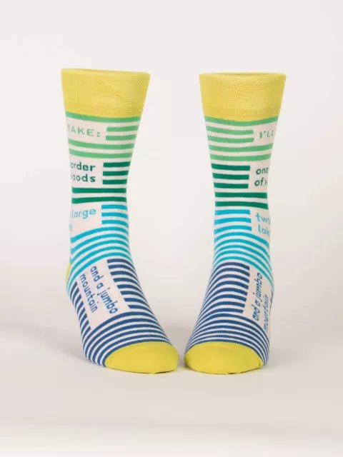 Blue QBlue Q One Order of Woods Men's Socks #same day gift delivery melbourne#