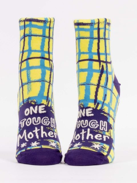 Blue QBlue Q One Tough Mother Women's Ankle Socks #same day gift delivery melbourne#