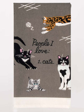 Blue Q People I Love: Cats Tea Towel