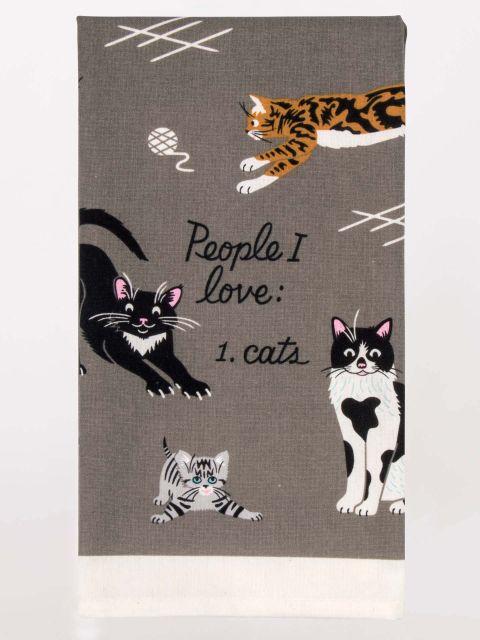 Blue QBlue Q People I Love: Cats Tea Towel #same day gift delivery melbourne#
