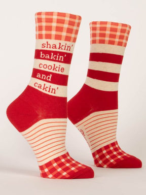 Blue Q Shakin', Bakin', Cookie, & Cakin' Women's Crew socks