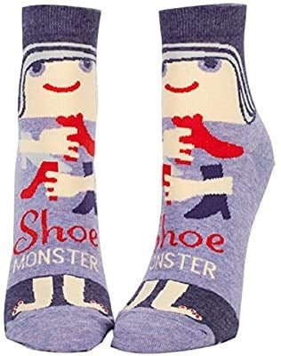 Blue QBlue Q Shoe Monster Women's Ankle Socks #same day gift delivery melbourne#