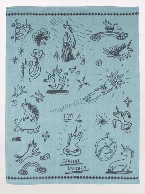 Blue QBlue Q Special Unicorn Tea Towel #same day gift delivery melbourne#