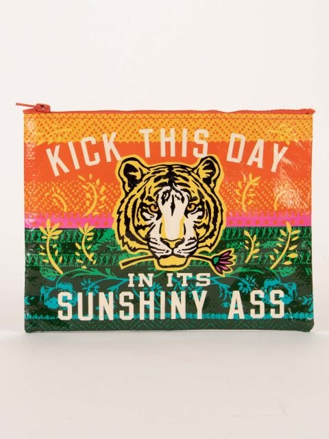 Blue QBlue Q Sunshiny Ass Zipper Pouch #same day gift delivery melbourne#