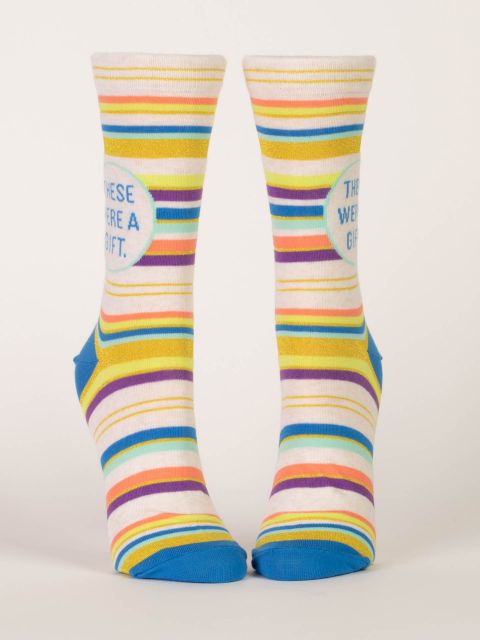Blue Q These Were A Gift Women's Crew socks