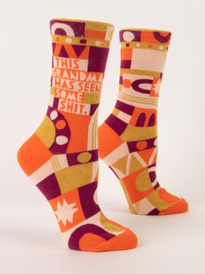 Blue Q This Grandma Has Seen Some Shit Women's Crew socks