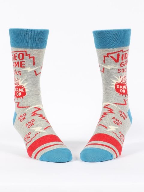 Blue QBlue Q Video Game Men's socks #same day gift delivery melbourne#
