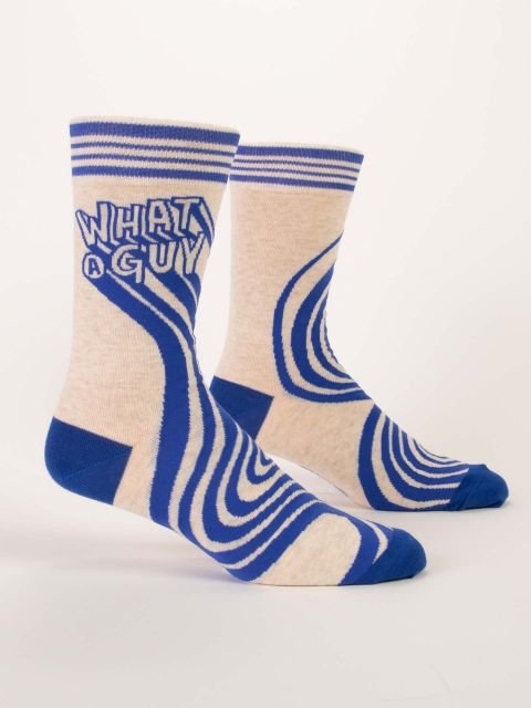 Blue QBlue Q What a Guy Men's socks #same day gift delivery melbourne#