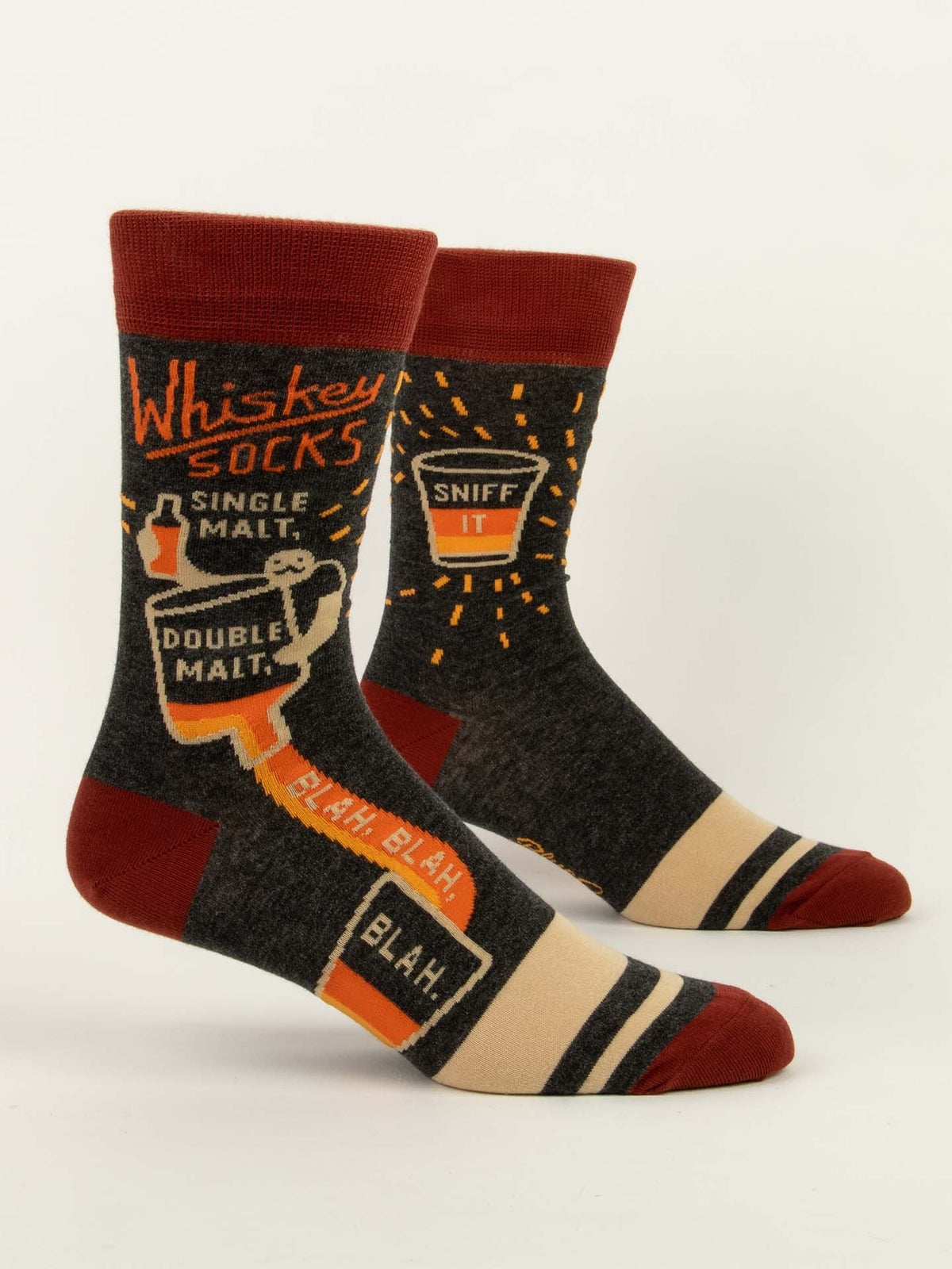 Blue QBlue Q Whiskey Men's Socks #same day gift delivery melbourne#