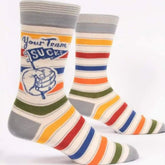 Blue QBlue Q Your Team Sucks Men's socks #same day gift delivery melbourne#