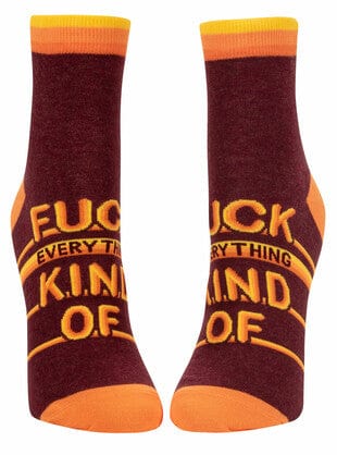 Blue Q Fuck Everything Women's Ankle Socks
